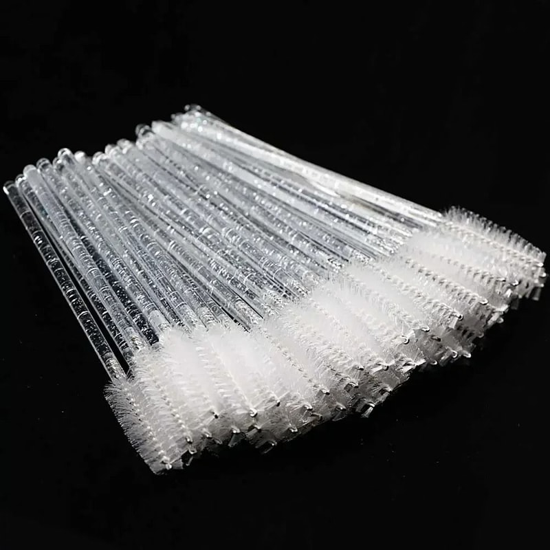 Disposable Crystal Mascara Wands Eyelashes Brush Combs 50 Piece Set 12