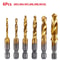 Hex Shank Titanium Plated Metric Tap Drill Bits M3 To M10 Set 20