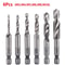 Hex Shank Titanium Plated Metric Tap Drill Bits M3 To M10 Set 24