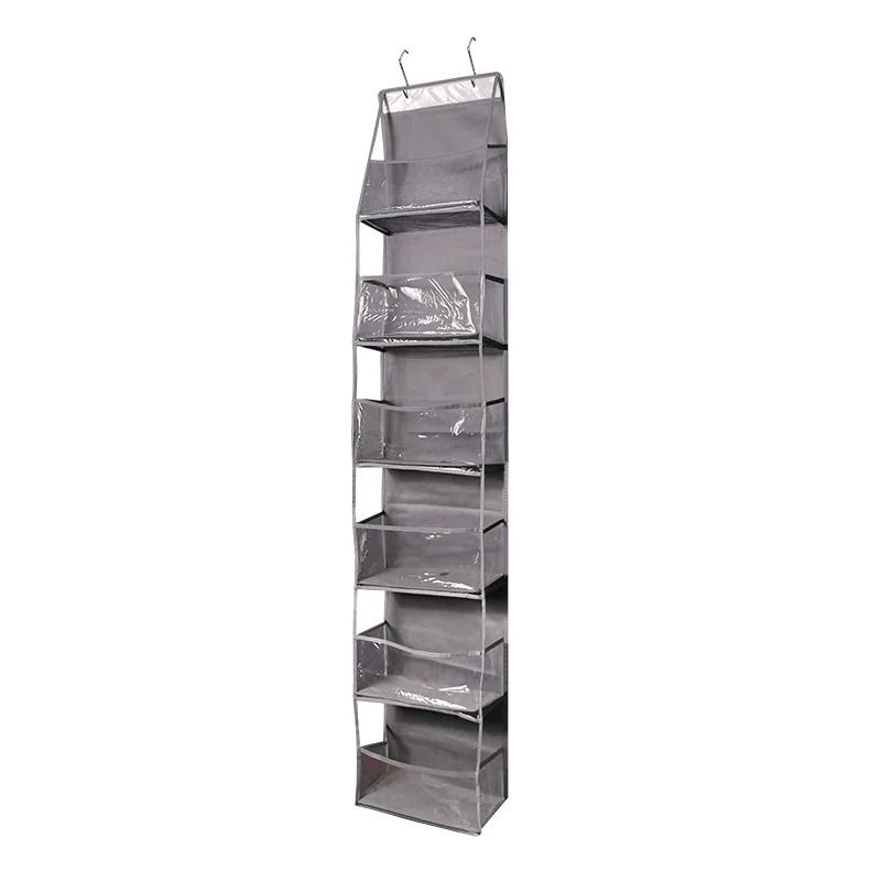 Door Mounted Yarn Storage Organizer For Knitting And Crochet With Transparent Bags And Hooks 6