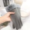 Women Winter Plush Suede Touchscreen Gloves Warm Fashion Mittens 2