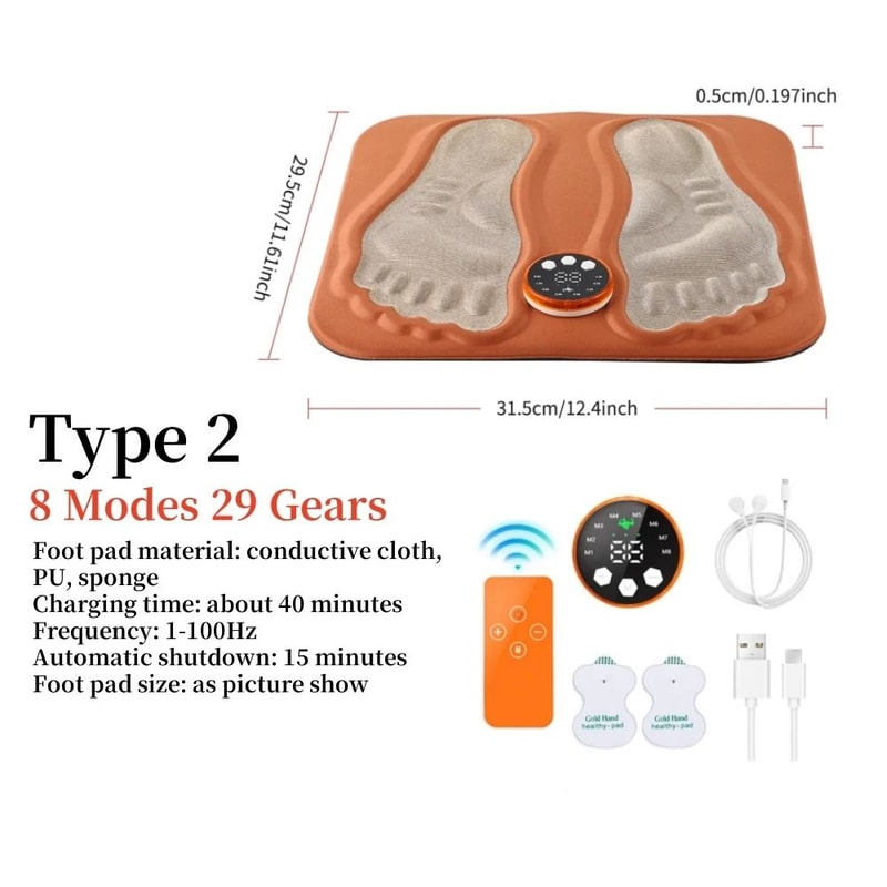 3D Foot Massage Mat Electric Leg Massager For Blood Circulation 8