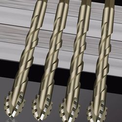 four edge serrated eccentric drill bit set for tile glass and concrete