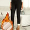 Women Plush Lined Sherpa Leggings High Waist Warm Skinny Pants For Winter Sports And Fitness 5