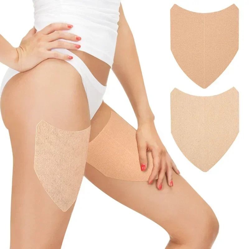 V Shaped Anti Friction Thigh Tape Invisible Sweat Absorption Patch 0