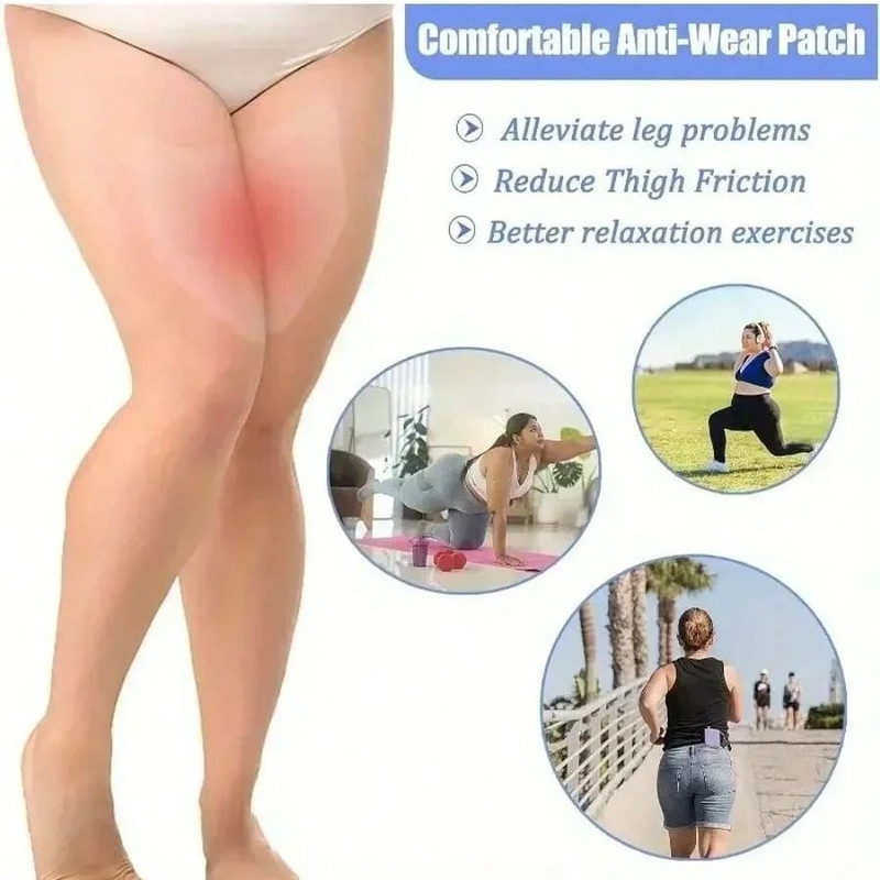 V Shaped Anti Friction Thigh Tape Invisible Sweat Absorption Patch 2