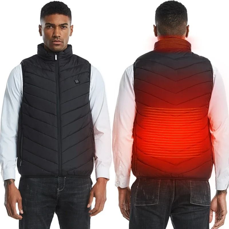 USB Heated Vest With Adjustable Temperature Rechargeable Winter Jacket For Men And Women 1
