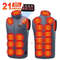 USB Heated Vest With Adjustable Temperature Rechargeable Winter Jacket For Men And Women 12