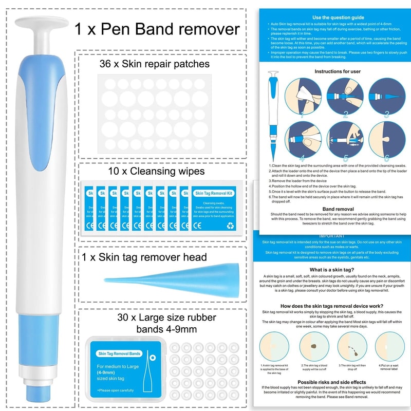 2 In 1 Painless Auto Skin Tag And Mole Remover Kit 1