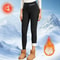 Fleece Lined High Waist Flared Leggings For Women Winter Warm Thermal Pants 7