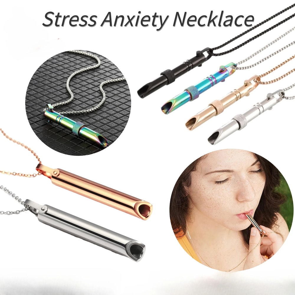 Stress Anxiety Necklace Breathlace Mindfulness Breathing Tool 0