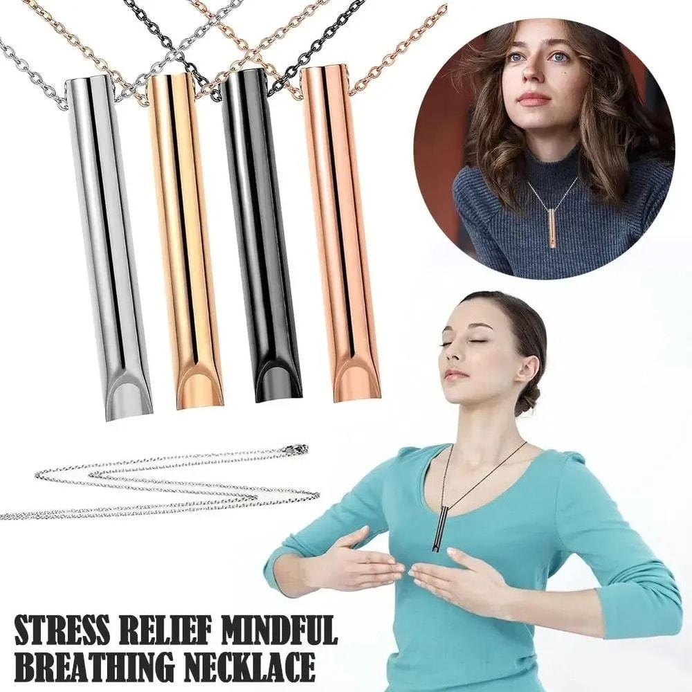 Stress Anxiety Necklace Breathlace Mindfulness Breathing Tool 1