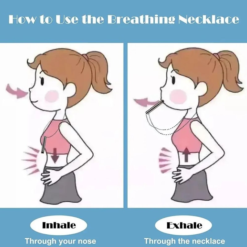Stress Anxiety Necklace Breathlace Mindfulness Breathing Tool 4