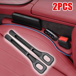 car seat gap filler organizer with dual grooves for auto interior