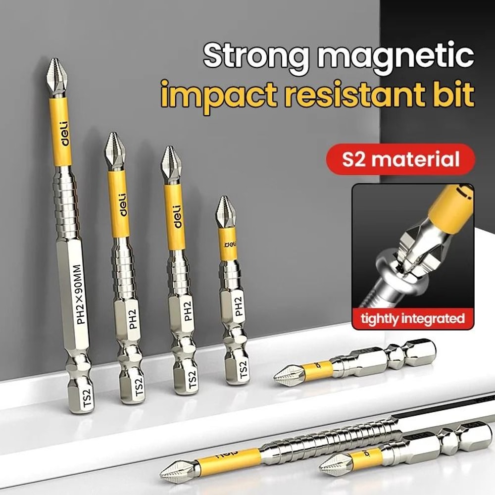 Non Slip PH2 Magnetic Batch Bit Cross Screwdriver Set 1