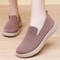 Women Breathable Cloth Soft Sole Thick Sole Summer Casual Shoes 2