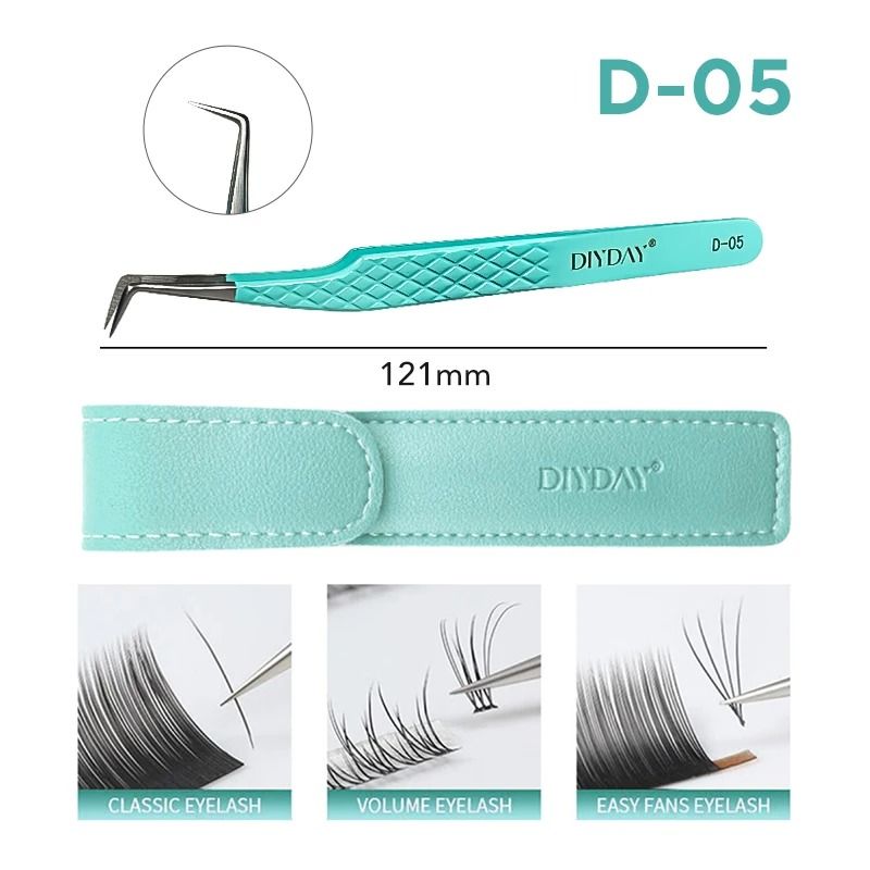 DIYDAY Antislip Precision Tweezers With High Density Fiber Tips 9