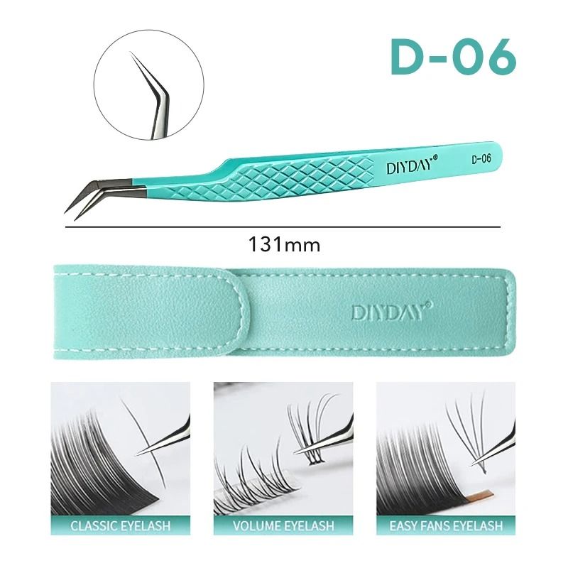 DIYDAY Antislip Precision Tweezers With High Density Fiber Tips 10