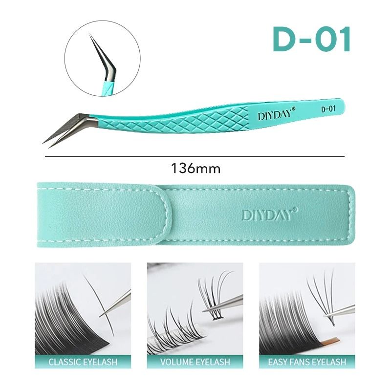 DIYDAY Antislip Precision Tweezers With High Density Fiber Tips 6