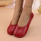 Women Leather Toe Separator Loafers Flat Comfortable Slip On Casual Shoes 5