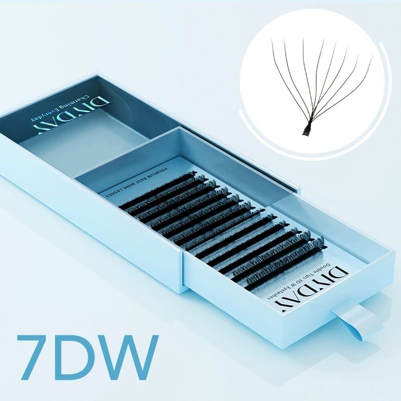 DIYDAY W Shape Eyelash Extensions Premade Fan Volume Lashes 8