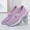 Women Mesh Breathable Slip On Platform Casual Walking Shoes 1