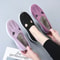 Women Mesh Breathable Slip On Platform Casual Walking Shoes 2
