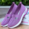 Women Mesh Breathable Slip On Platform Casual Walking Shoes 4