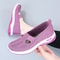 Women Mesh Breathable Slip On Platform Casual Walking Shoes 5