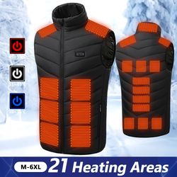 heated vest electric jacket usb rechargeable heating coat for men and women outdoor sportswear