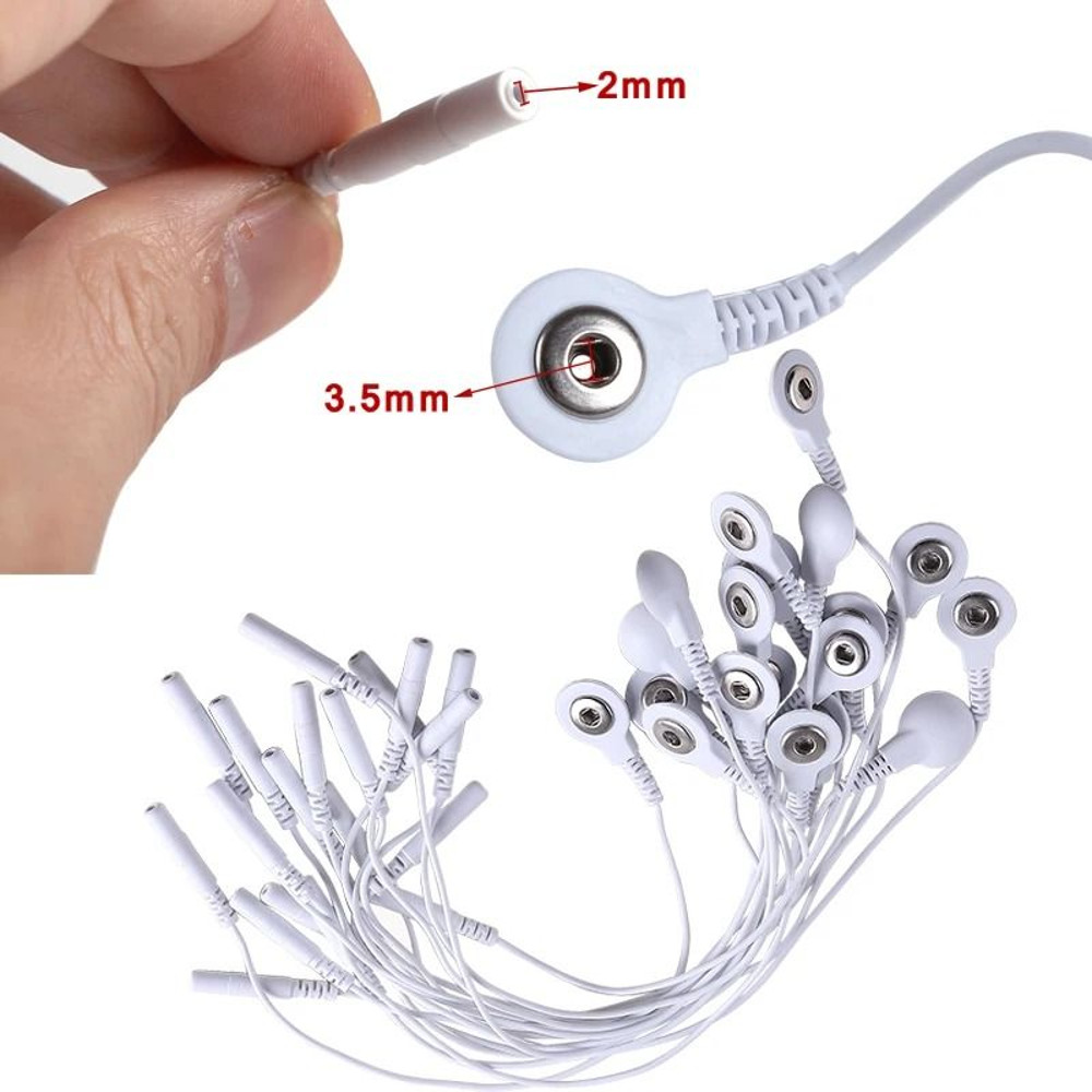 Short Cable Adapter 35 Mm Plug To 20 Mm Jack For Muscle Stimulator 0