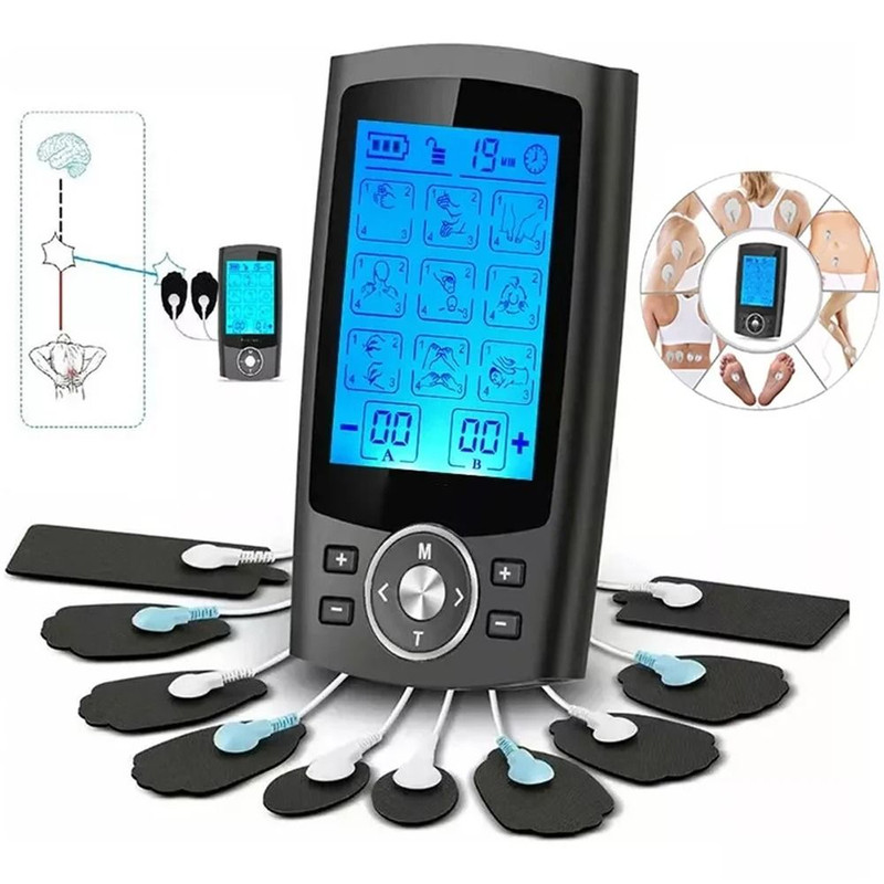 INSMART TENS Muscle Stimulator Rechargeable EMS With 36 Modes Dual Channel Electrodes 0