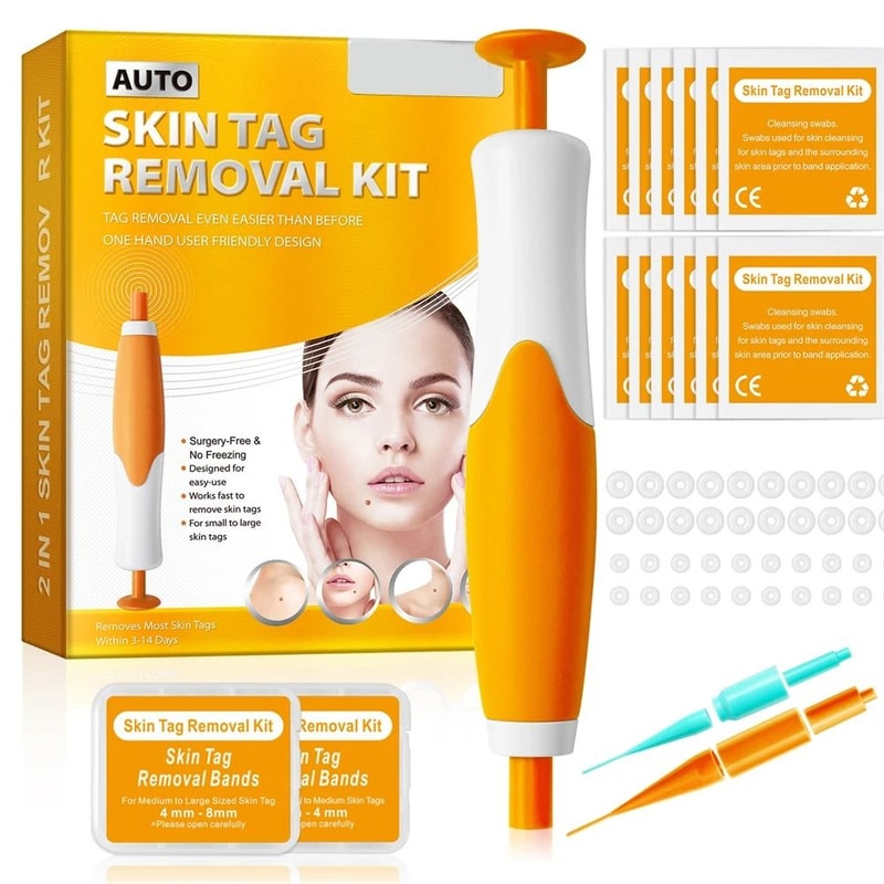 2 IN 1 Auto Micro Skin Tag Remover Device Standard And Micro Removal Kit 0