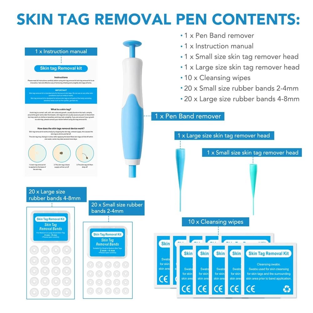 2 IN 1 Auto Micro Skin Tag Remover Device Standard And Micro Removal Kit 5