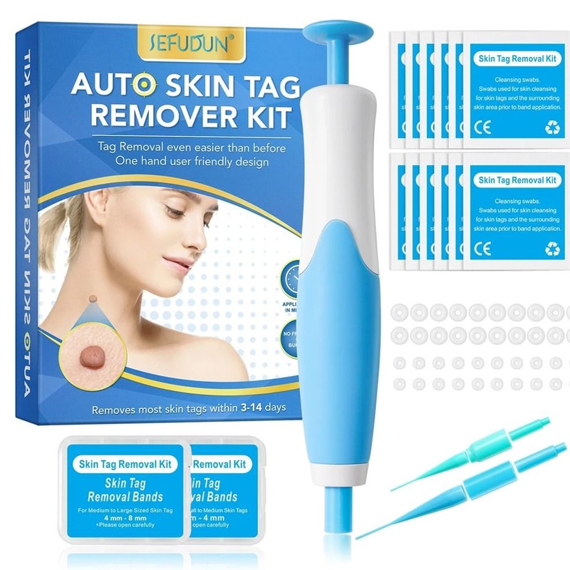 2 IN 1 Auto Micro Skin Tag Remover Device Standard And Micro Removal Kit 7