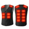 Dual Control Sixteen Zone USB DC Electric Heating Vest For Men Winter Warm Thermal Vest 3