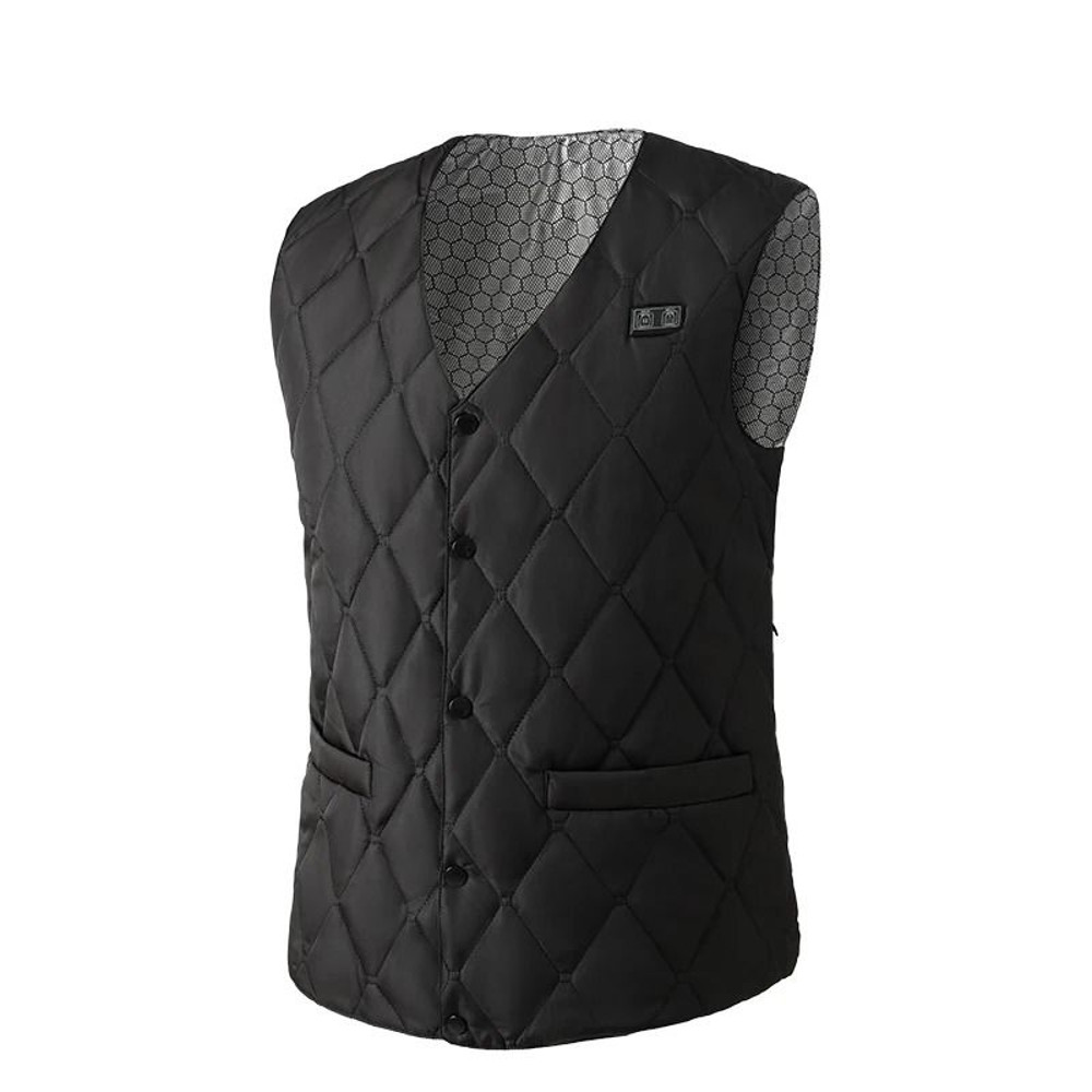 Dual Control Sixteen Zone USB DC Electric Heating Vest For Men Winter Warm Thermal Vest 6