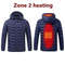 Men Heated Down Jacket USB Winter Padded Parka Outdoor Electric Thermal Coat 6
