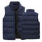 Mens Warm Vest Jacket Waterproof Sleeveless Zipper Coat With Stand Collar 3