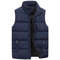 Mens Warm Vest Jacket Waterproof Sleeveless Zipper Coat With Stand Collar 6