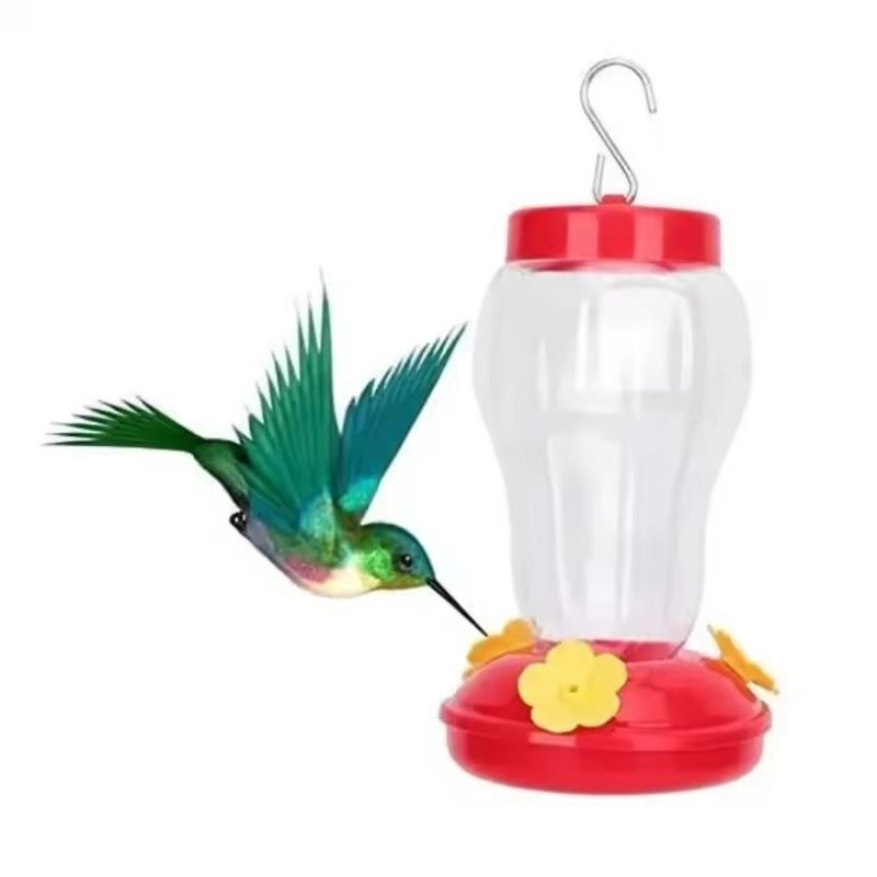 480ML Plastic Bird Water Feeder Bottle Clear Hanging Hummingbird Feeder For Garden 0