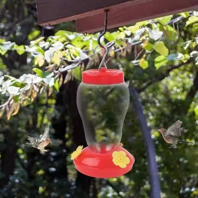 480ML Plastic Bird Water Feeder Bottle Clear Hanging Hummingbird Feeder For Garden 1