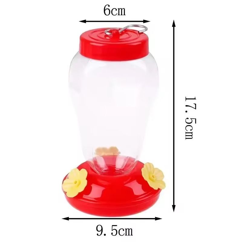 480ML Plastic Bird Water Feeder Bottle Clear Hanging Hummingbird Feeder For Garden 5