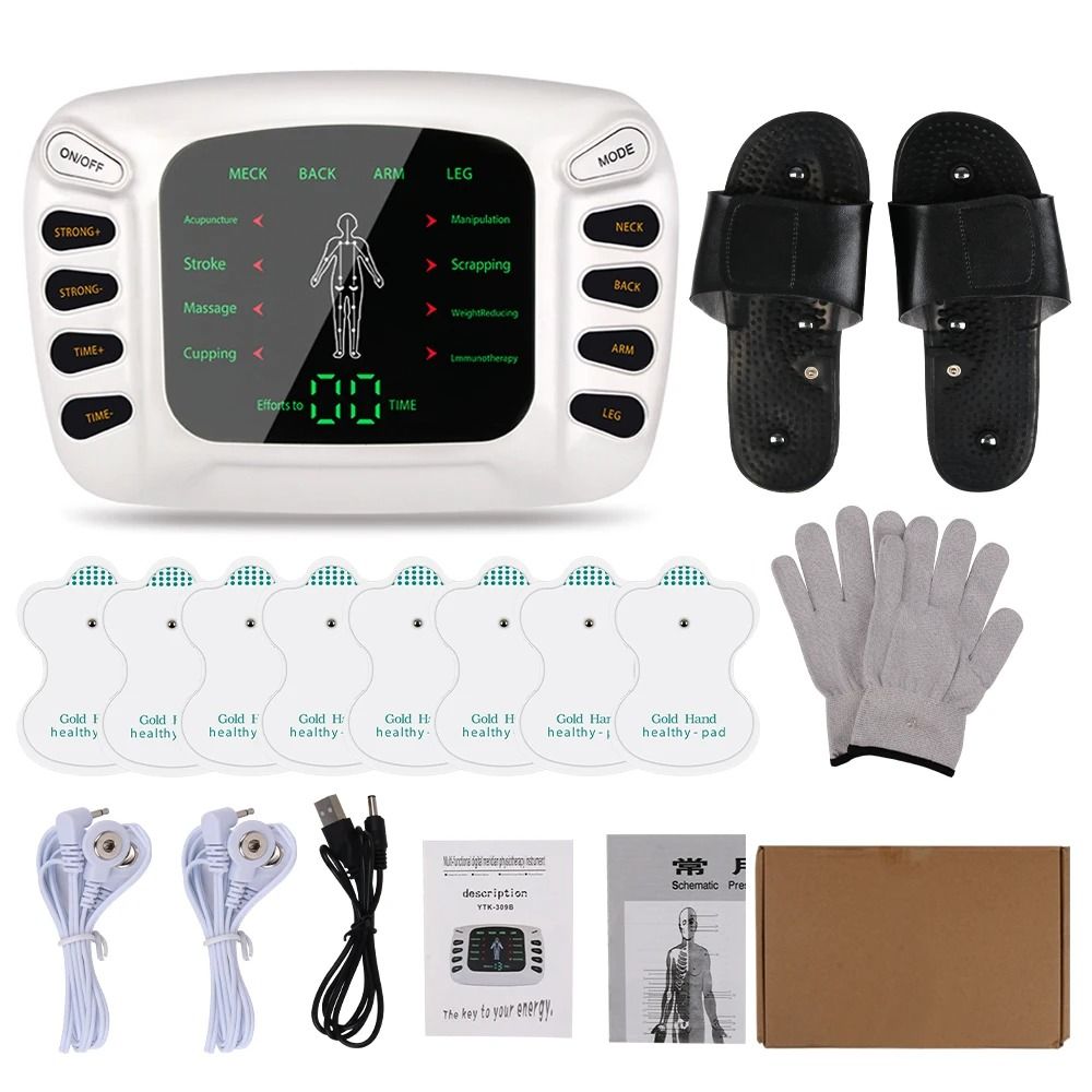 Electrostimulator Physiotherapy TENS Machine Electric Muscle Stimulator EMS Pulse Acupuncture Massa 9