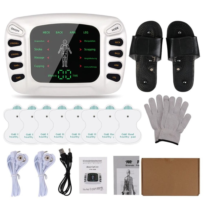 Electrostimulator Physiotherapy TENS Machine Electric Muscle Stimulator EMS Pulse Acupuncture Massa 9