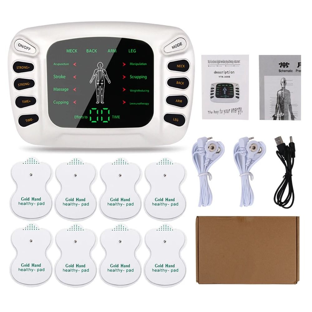 Electrostimulator Physiotherapy TENS Machine Electric Muscle Stimulator EMS Pulse Acupuncture Massa 10