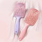 Elastic Massage Comb Hollow Out Hair Brush Scalp Massage Detangler Fast Blow Drying Tool 1