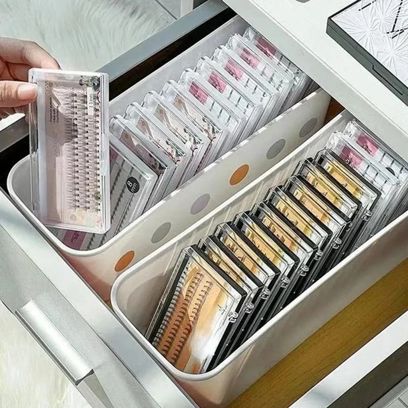 False Eyelash Storage Box With Lash Extension Tool Organizer Cosmetic Makeup Case For Lash Accessor 5
