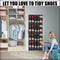 14 35 Pocket Over Door Shoe Rack Large Mesh Hanging Storage Organizer 5