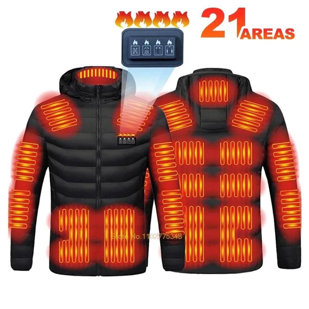 Heated Jacket Men Women USB Self Heated Clothing Warm Winter Coat 9